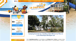 Desktop Screenshot of campinglacourance.fr
