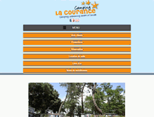 Tablet Screenshot of campinglacourance.fr